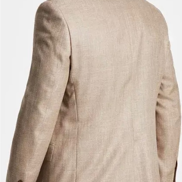 Lauren Ralph Lauren Men's Blazer Jacket Linen Blend Tan Brown Size 46R - Picture 2 of 16